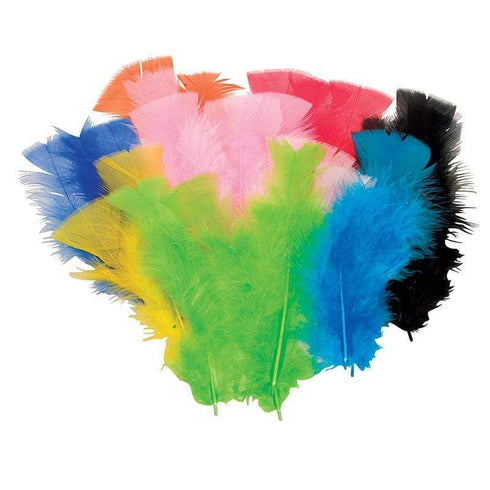 AussieSuperStore Art & Craft Essentials Craft Feathers Assorted colors Craft Feathers Assorted colors|Artificial Feathers|Synthetic Feathers FF002AS
